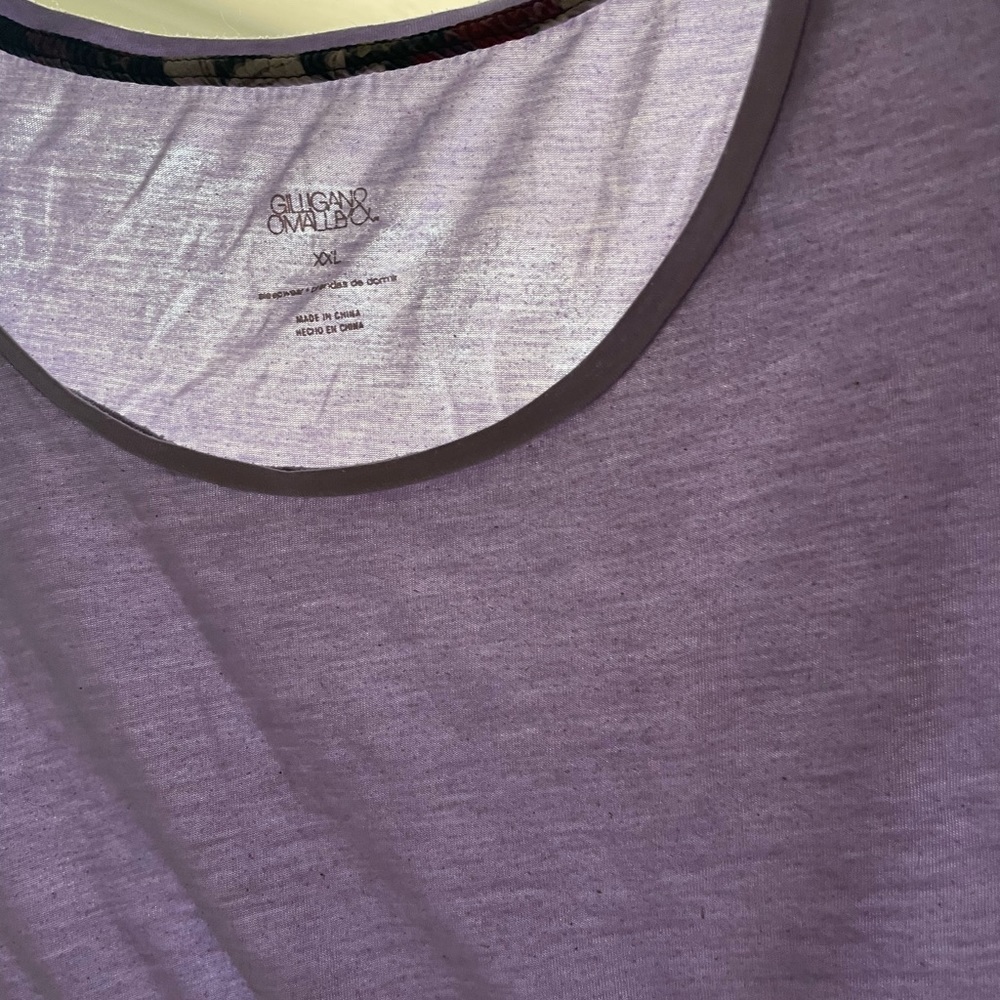 Purple short sleeve Pj top